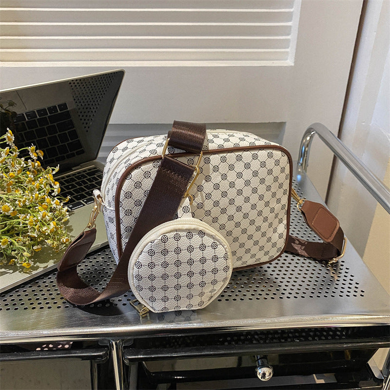 Vintage Pattern Crossbody Bag – Women's Trendy Small Purse & Shoulder Handbag