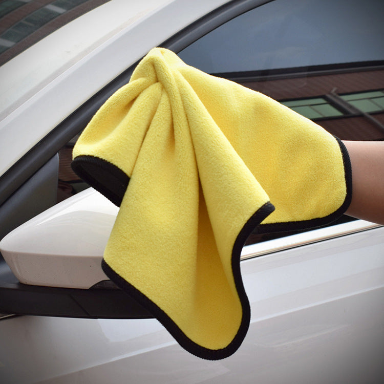 Two-color Microfiber Double-sided Car Dual-use Cleaning Car Wash Towel