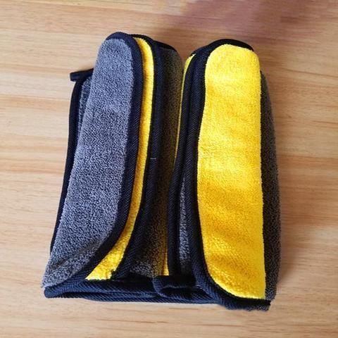 Two-color Microfiber Double-sided Car Dual-use Cleaning Car Wash Towel