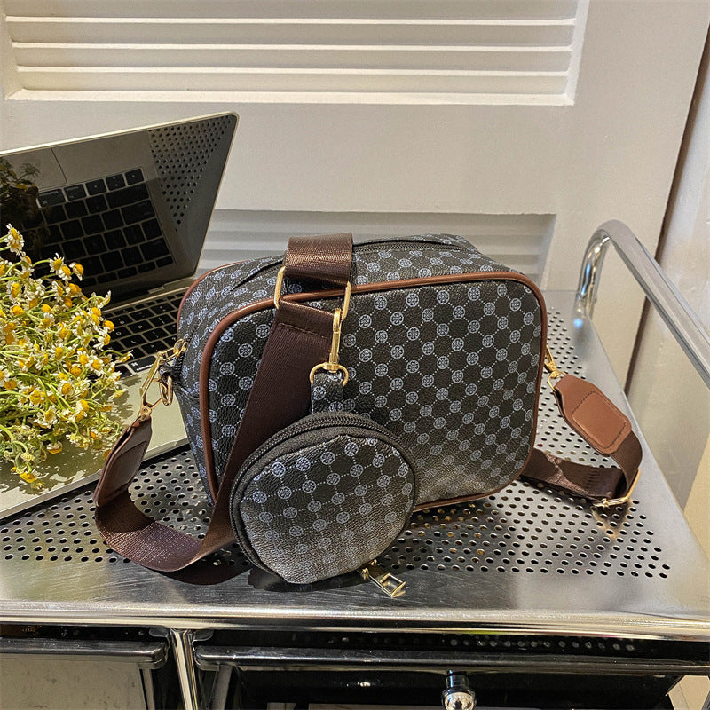 Vintage Pattern Crossbody Bag – Women's Trendy Small Purse & Shoulder Handbag