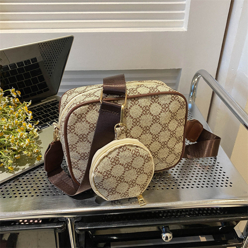 Vintage Pattern Crossbody Bag – Women's Trendy Small Purse & Shoulder Handbag
