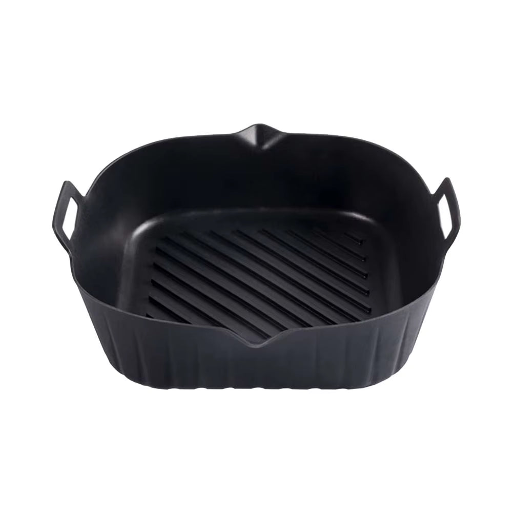 Square Silicone, Air Fryer Inserts, Air Fryer Pot, Air Fryer Liners, Reusable, Air Fryer Accessories, Oven Microwave Accessories