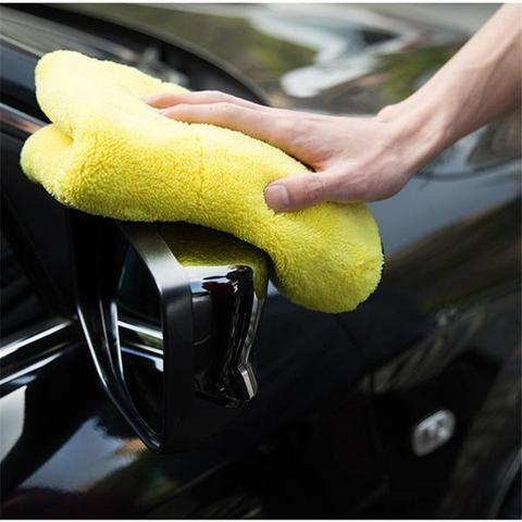 Two-color Microfiber Double-sided Car Dual-use Cleaning Car Wash Towel