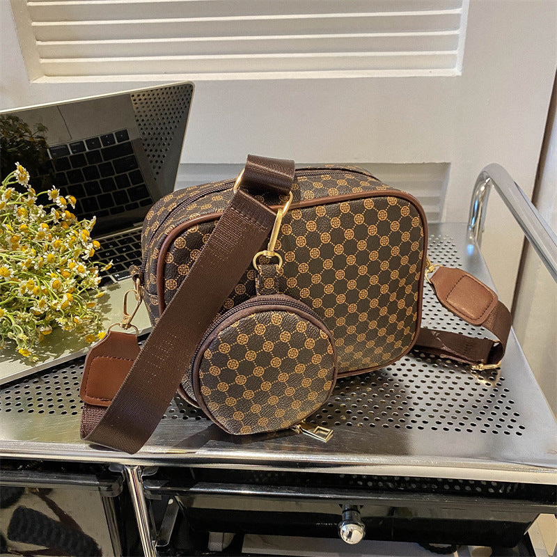 Vintage Pattern Crossbody Bag – Women's Trendy Small Purse & Shoulder Handbag