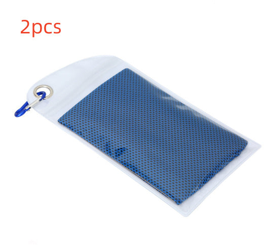 Soft Breathable Cooling Towels for Neck and Face with Waterproof Bag & Carabiner, Microfiber Cooling Towel for Yoga, Sport, Running, Gym, Workout, Camping, Fitness