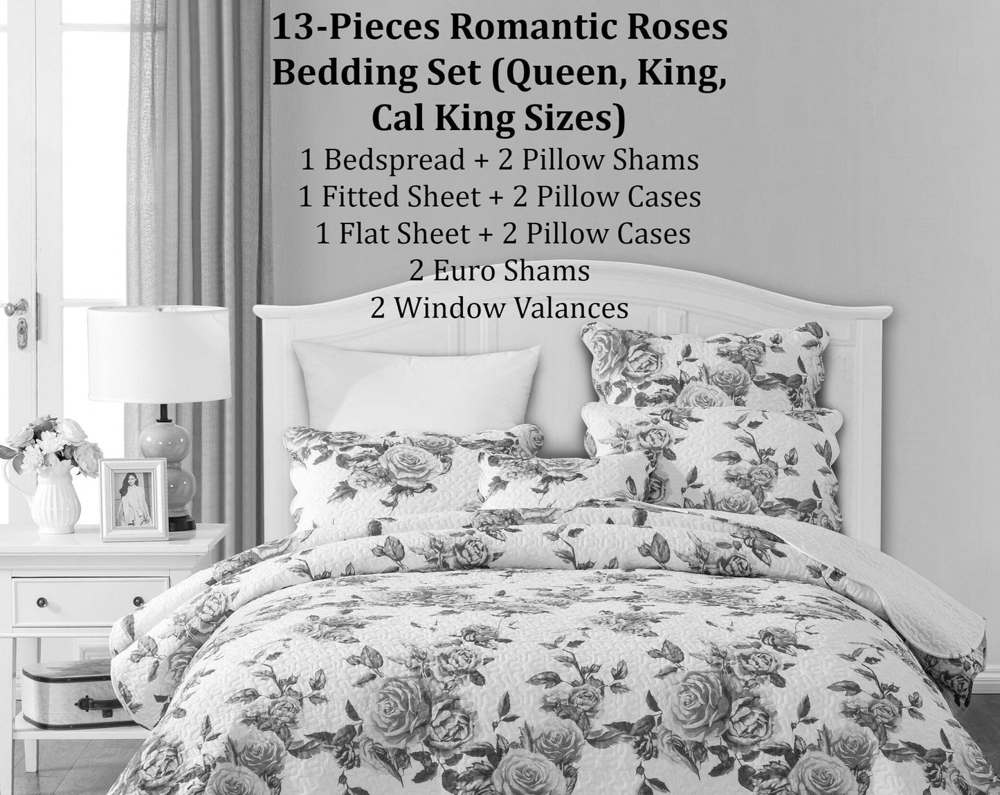 Romantic Roses Floral Bed in a Bag – DaDa Bedding Set