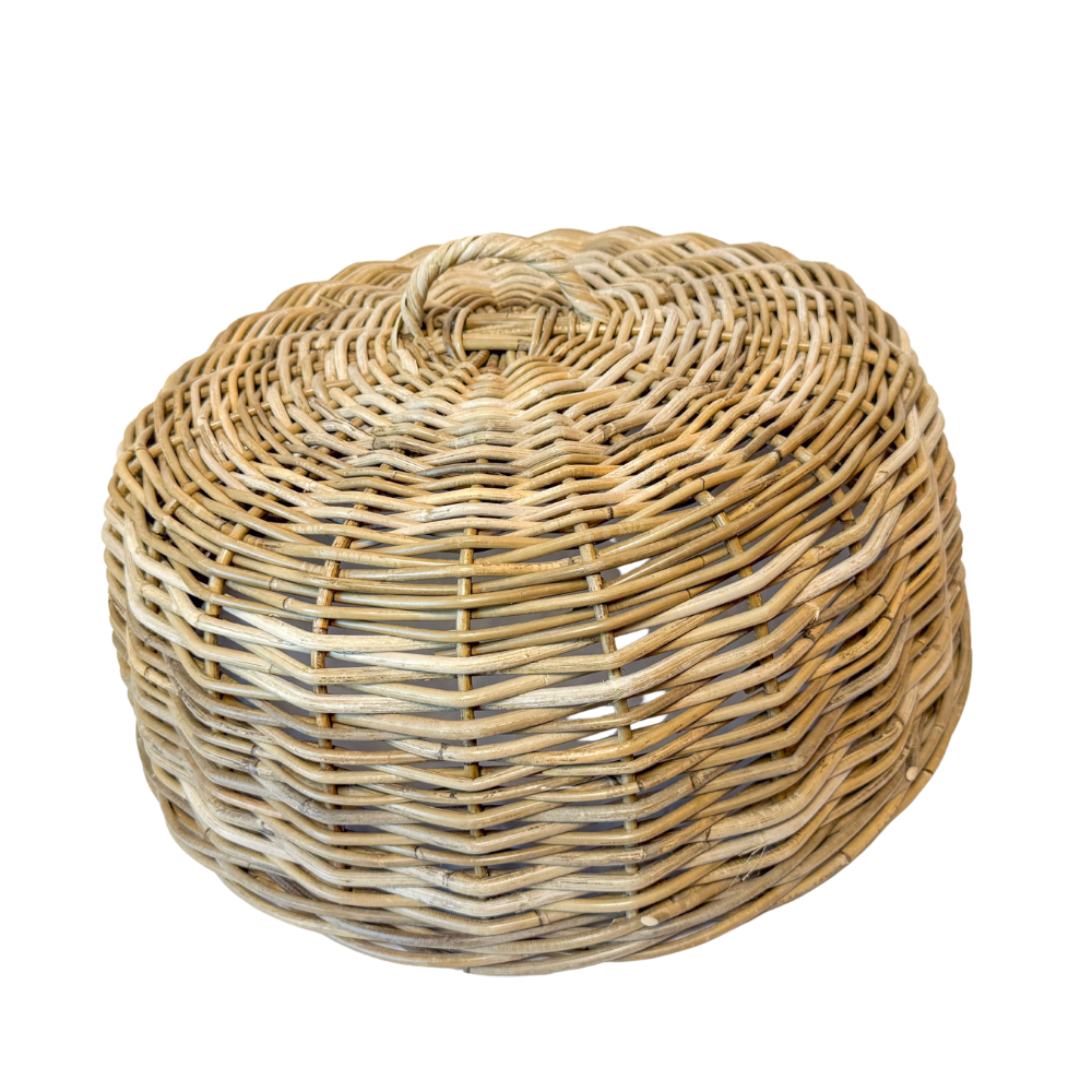 Rattan Cloche Dome Food Cover