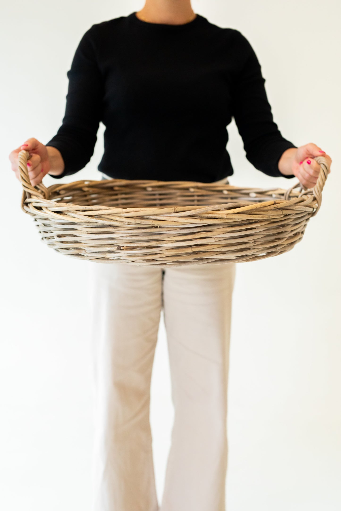 Rattan Round Tray