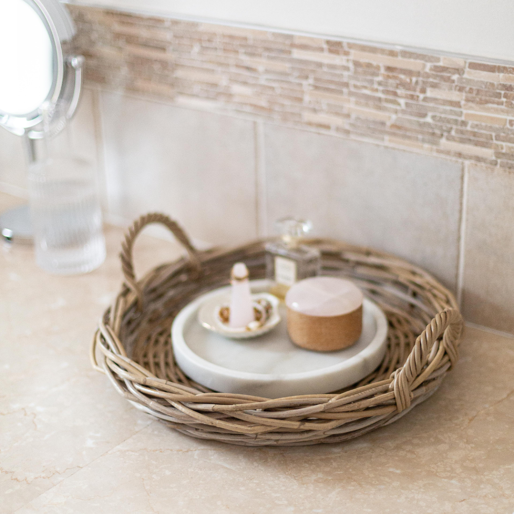 Rattan Round Tray