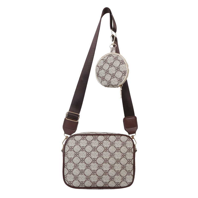 Vintage Pattern Crossbody Bag – Women's Trendy Small Purse & Shoulder Handbag