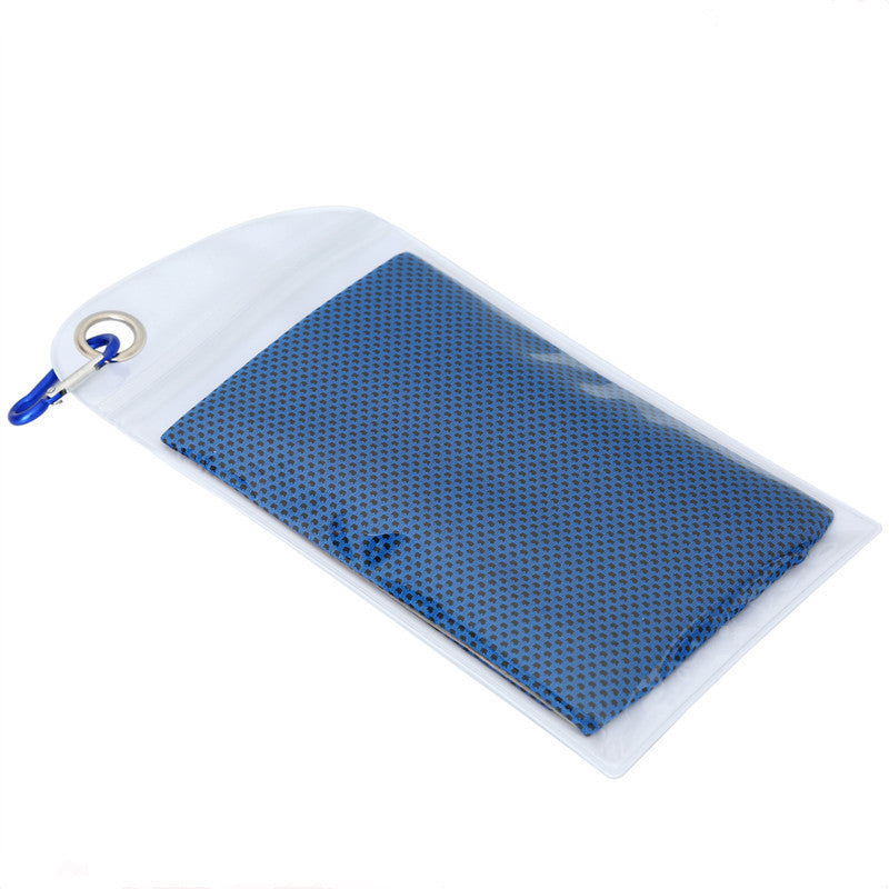 Soft Breathable Cooling Towels for Neck and Face with Waterproof Bag & Carabiner, Microfiber Cooling Towel for Yoga, Sport, Running, Gym, Workout, Camping, Fitness
