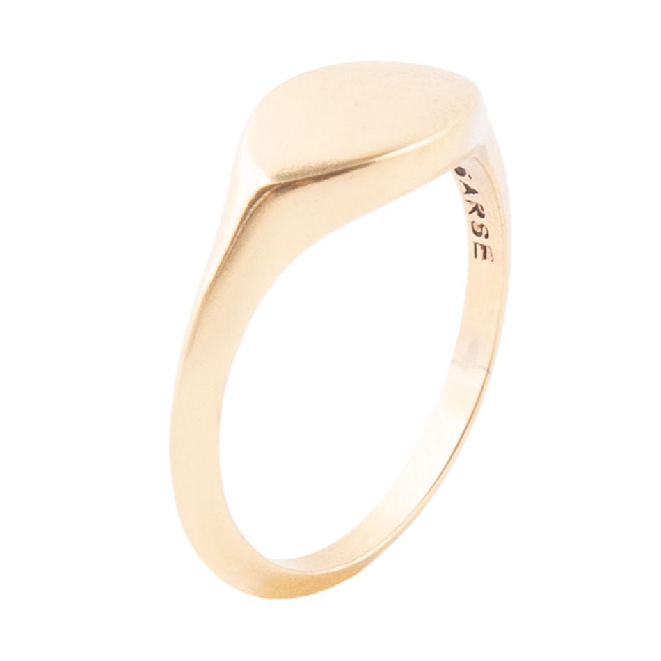 All Bronze Small Signet Ring