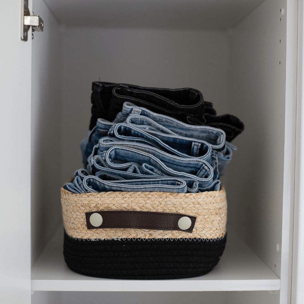 Black Organizer Three Piece Basket Set