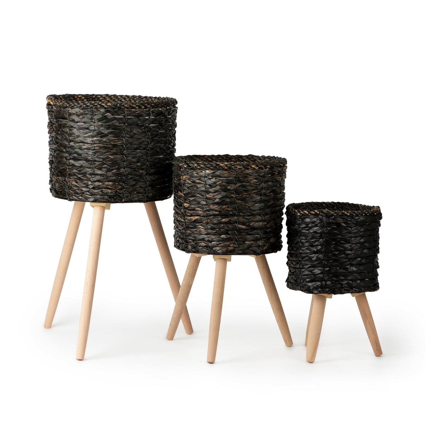 Black Indoor Plant Pot Stand