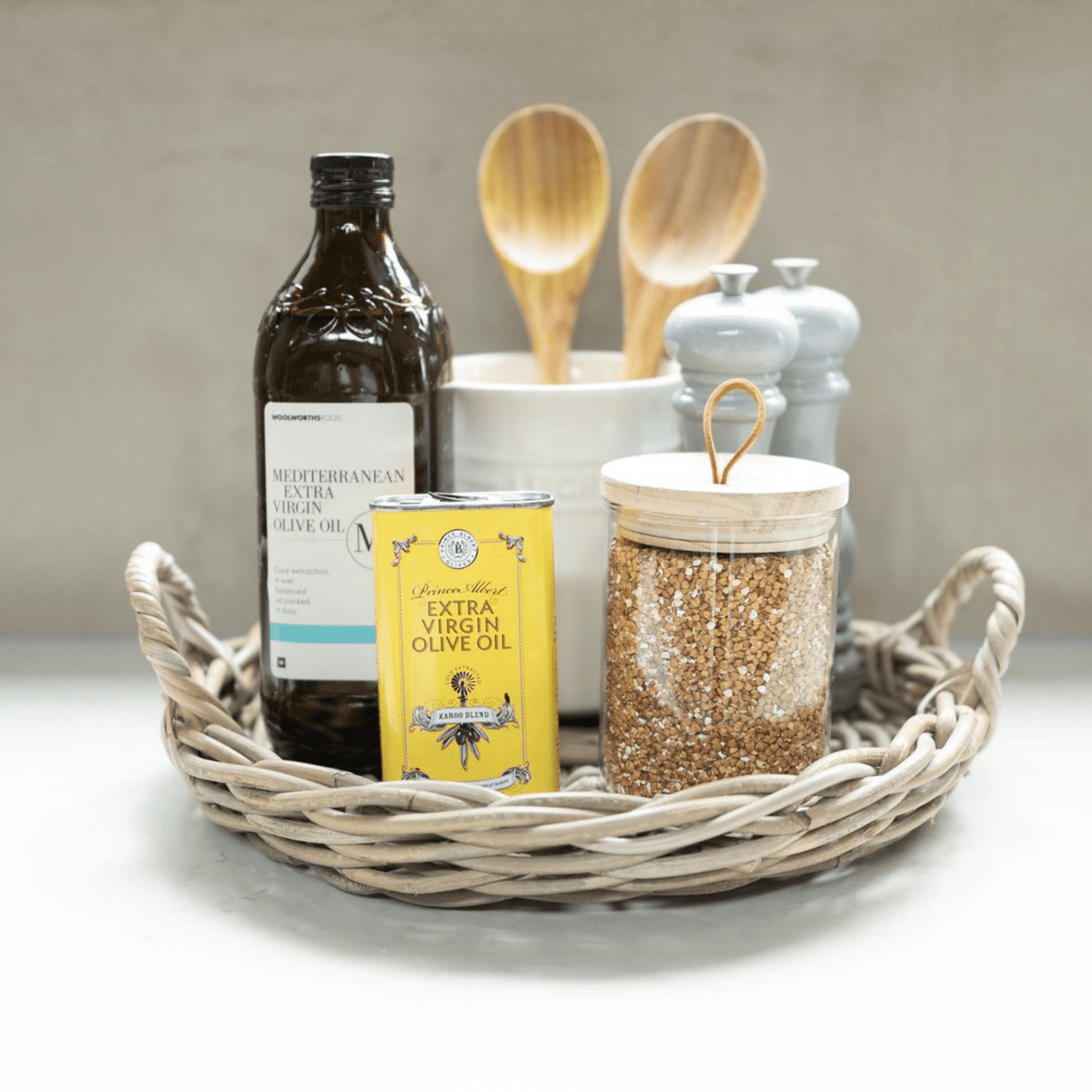 Rattan Round Tray