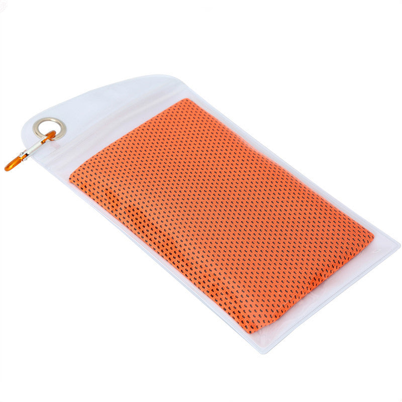 Soft Breathable Cooling Towels for Neck and Face with Waterproof Bag & Carabiner, Microfiber Cooling Towel for Yoga, Sport, Running, Gym, Workout, Camping, Fitness