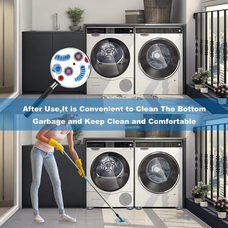 4Pcs anti Vibration Pads for Washing Machine and Dryer Shock and Noise Cancelling Washing Machine Support Prevent Moving Shaking Walking Universal Size