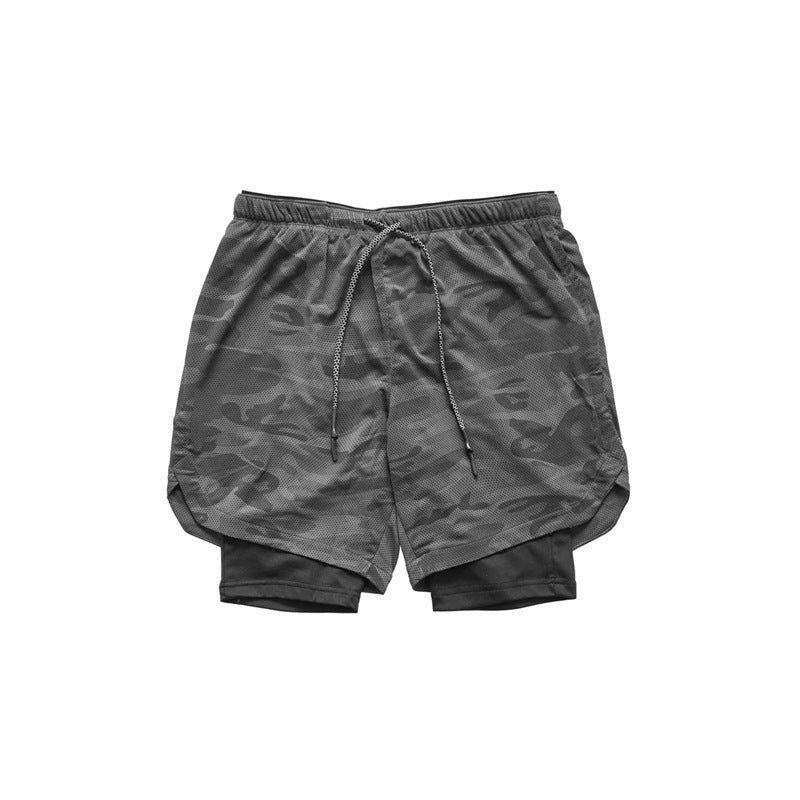 Men's 2-in-1 Quick-Dry Running, Gym & Workout Shorts with Built-in Liner