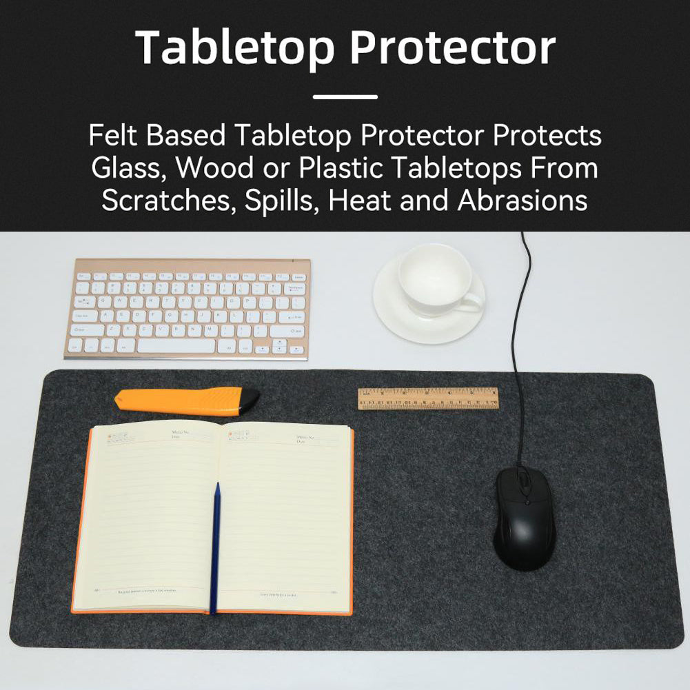 Minimalist Felt Desk Mat – Non-Slip & Extended Size