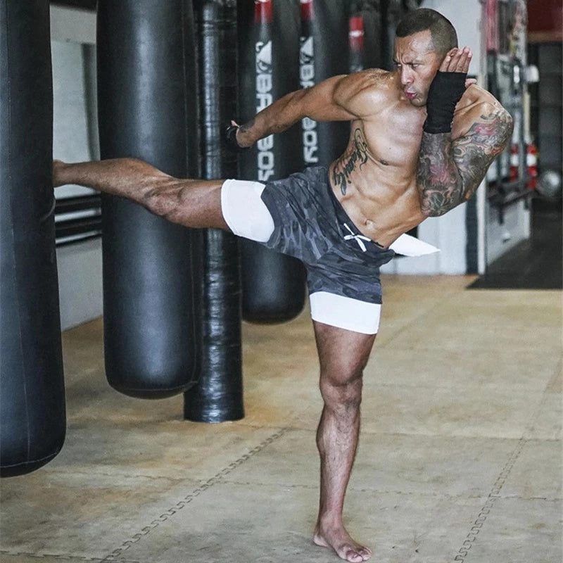 Men's 2-in-1 Quick-Dry Running, Gym & Workout Shorts with Built-in Liner