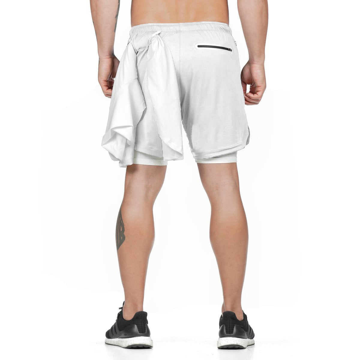 Men's 2-in-1 Quick-Dry Running, Gym & Workout Shorts with Built-in Liner