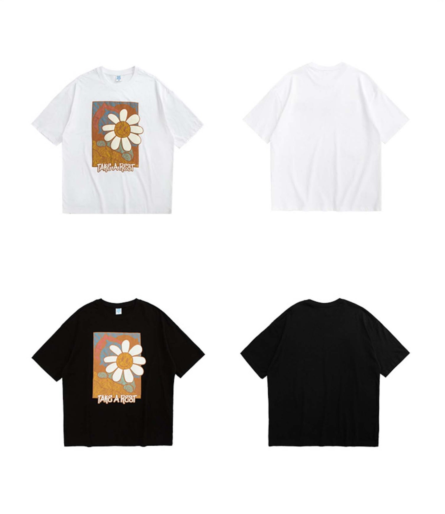 Color Artwork Daisy Tee