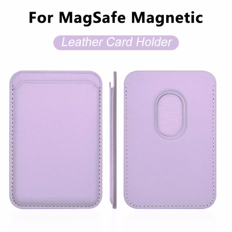 Luxury for Magsafe Magnetic Leather Wallet Case for Iphone 13 17 16 14 Pro Max 15Pro S25 Card Holder Phone Bag Cover Accessories