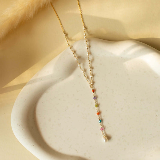 Kensington Necklace - Rainbow Pearl