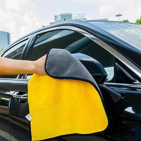 Two-color Microfiber Double-sided Car Dual-use Cleaning Car Wash Towel