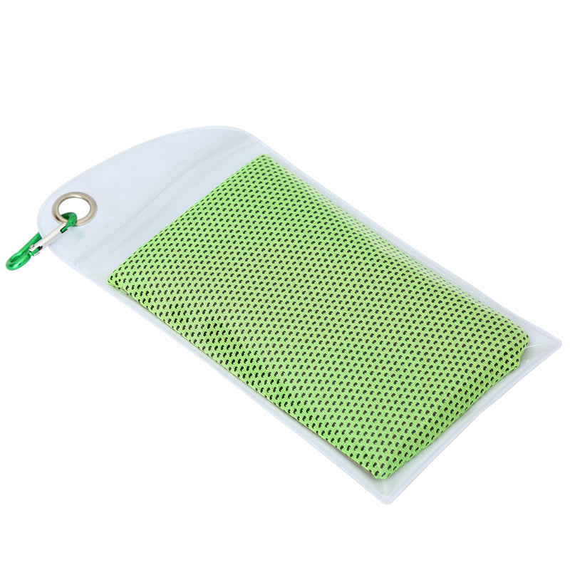 Soft Breathable Cooling Towels for Neck and Face with Waterproof Bag & Carabiner, Microfiber Cooling Towel for Yoga, Sport, Running, Gym, Workout, Camping, Fitness