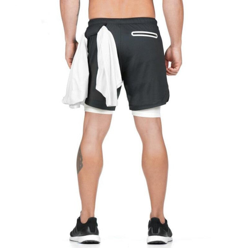 Men's 2-in-1 Quick-Dry Running, Gym & Workout Shorts with Built-in Liner