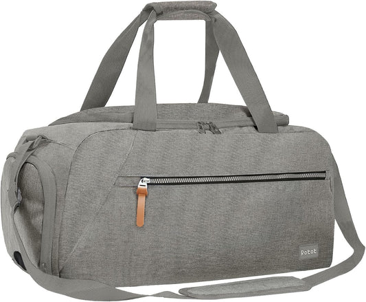 ROTOT Gym Duffel Bag, Gym Bag with Waterproof Shoe Pouch, Weekend Travel Bag with a Water-Resistant Insulated Pocket