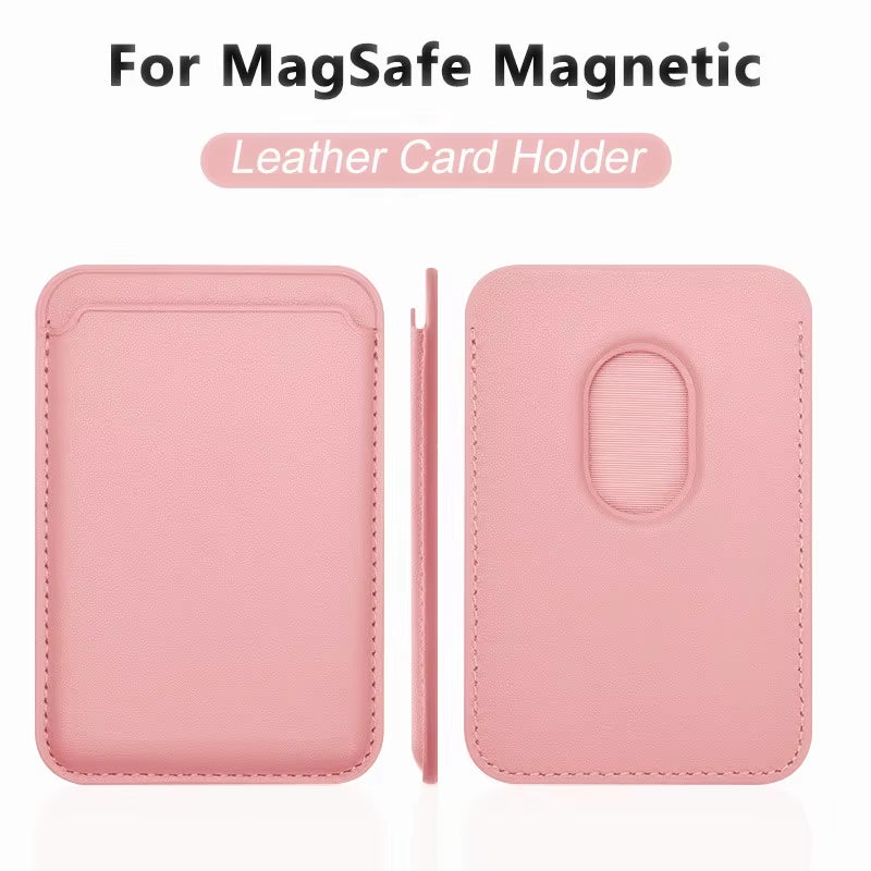 Luxury for Magsafe Magnetic Leather Wallet Case for Iphone 13 17 16 14 Pro Max 15Pro S25 Card Holder Phone Bag Cover Accessories