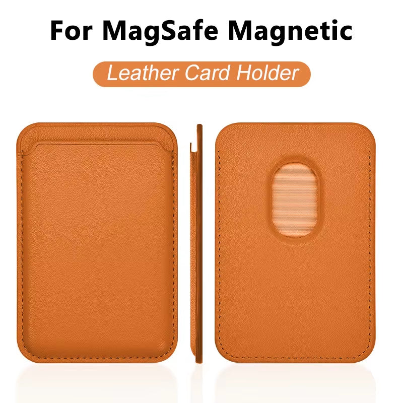 Luxury for Magsafe Magnetic Leather Wallet Case for Iphone 13 17 16 14 Pro Max 15Pro S25 Card Holder Phone Bag Cover Accessories