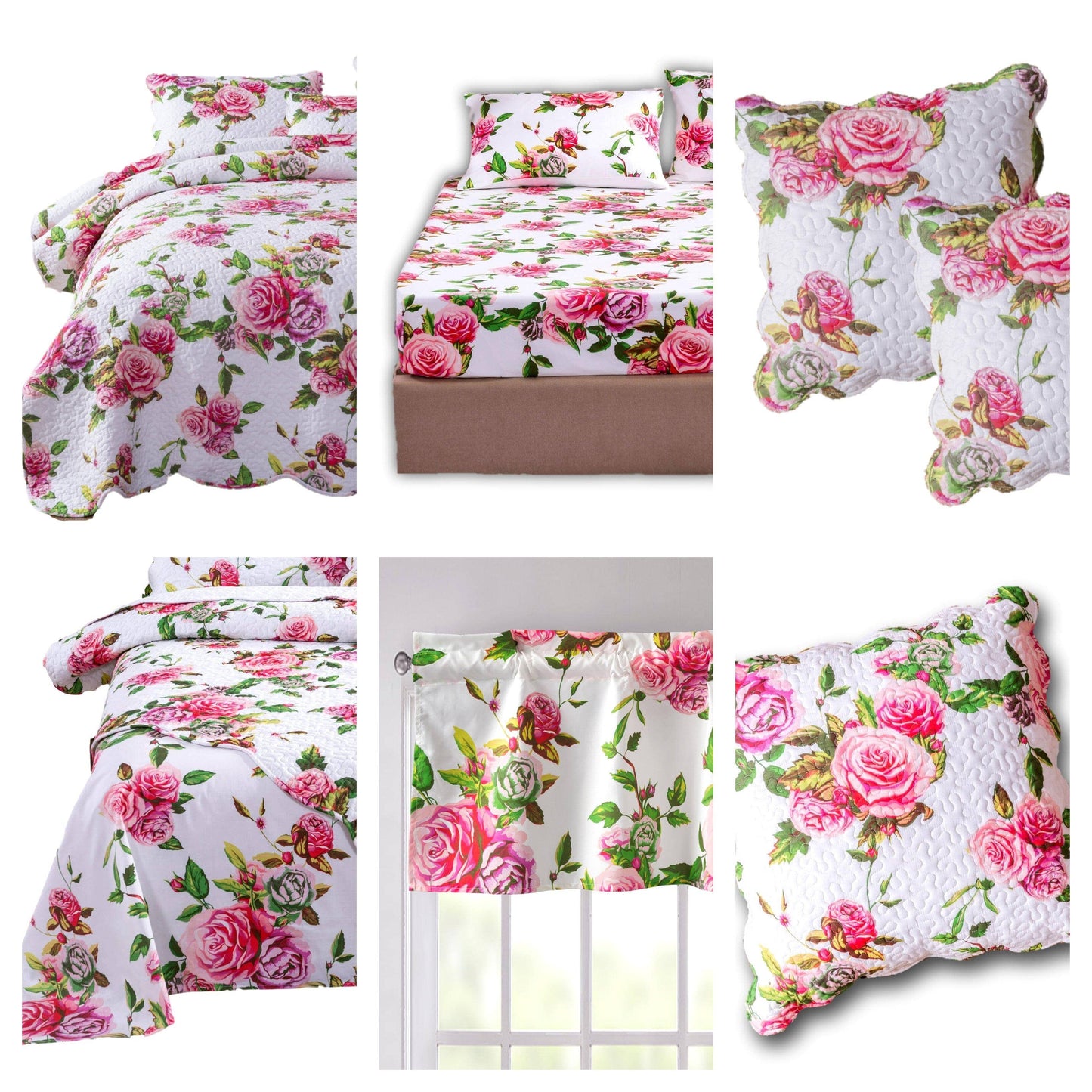 Romantic Roses Floral Bed in a Bag – DaDa Bedding Set