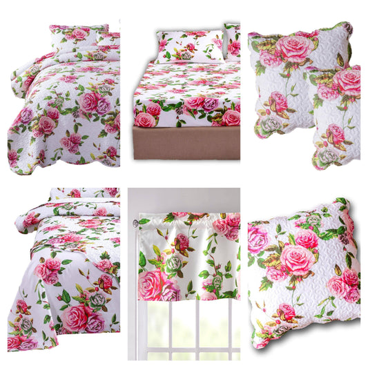 Romantic Roses Floral Bed in a Bag – DaDa Bedding Set