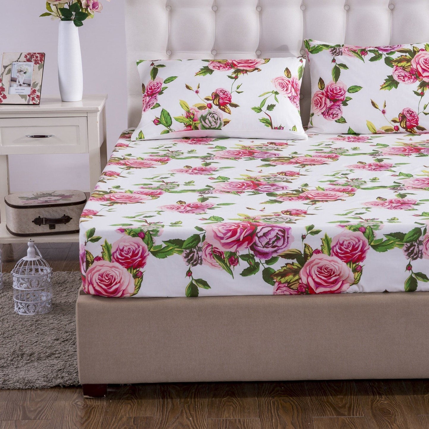 Romantic Roses Floral Bed in a Bag – DaDa Bedding Set