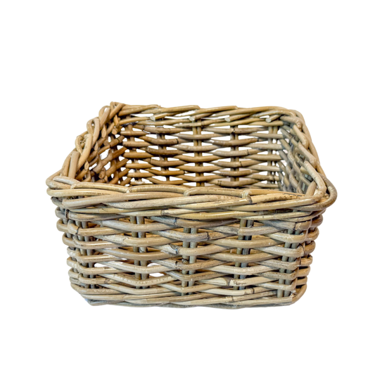 Mini Rattan Square Baskets