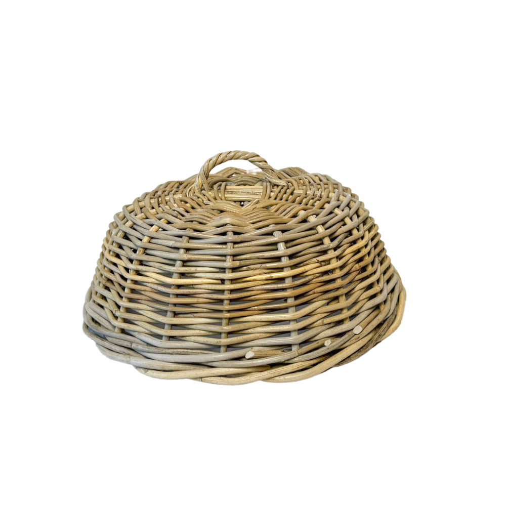 Rattan Cloche Dome Food Cover