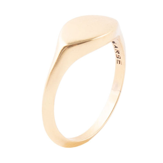 All Bronze Small Signet Ring