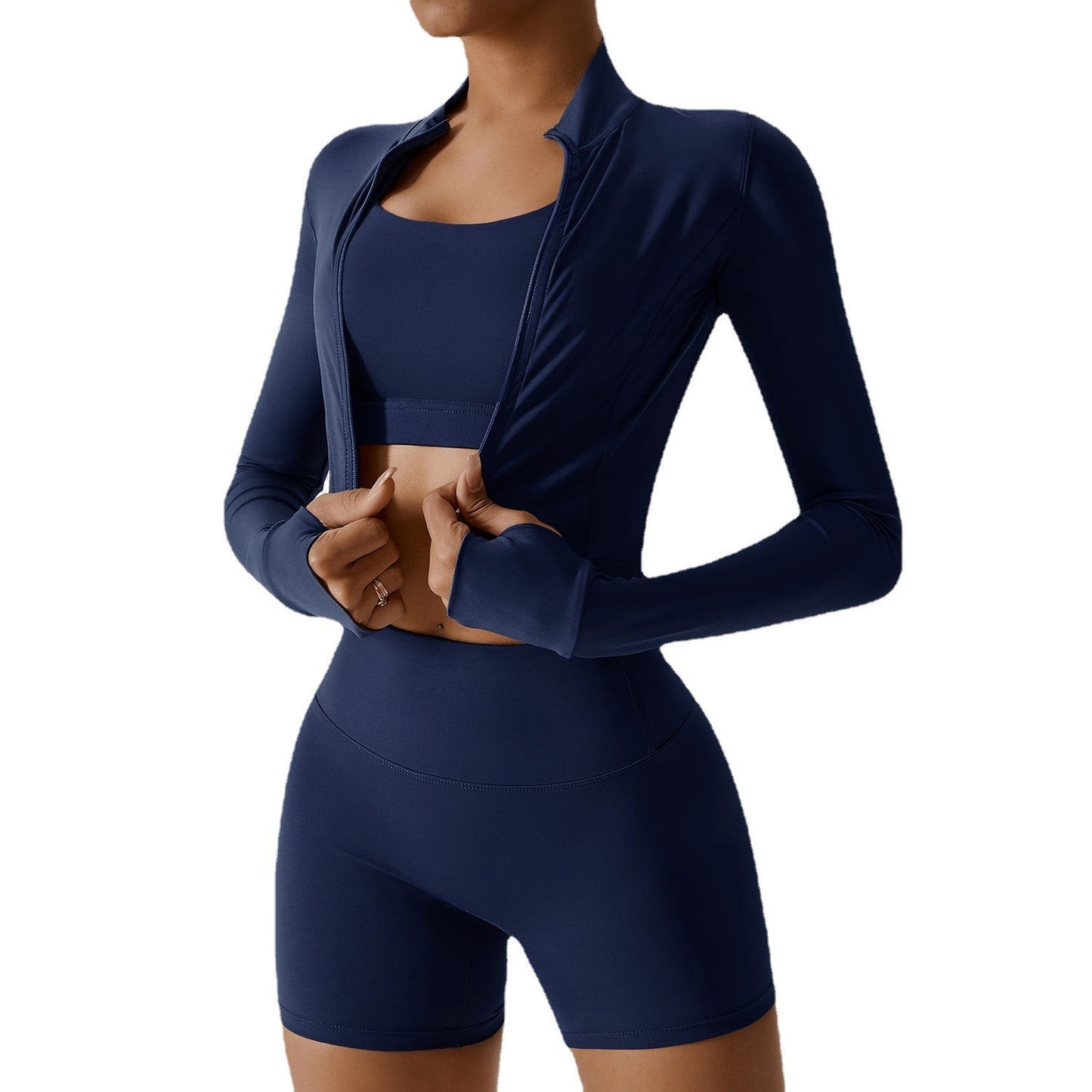 Outdoor Sports Skinny Yoga Suit – 3-Piece Activewear Set