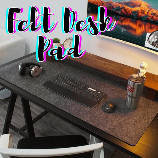 Minimalist Felt Desk Mat – Non-Slip & Extended Size