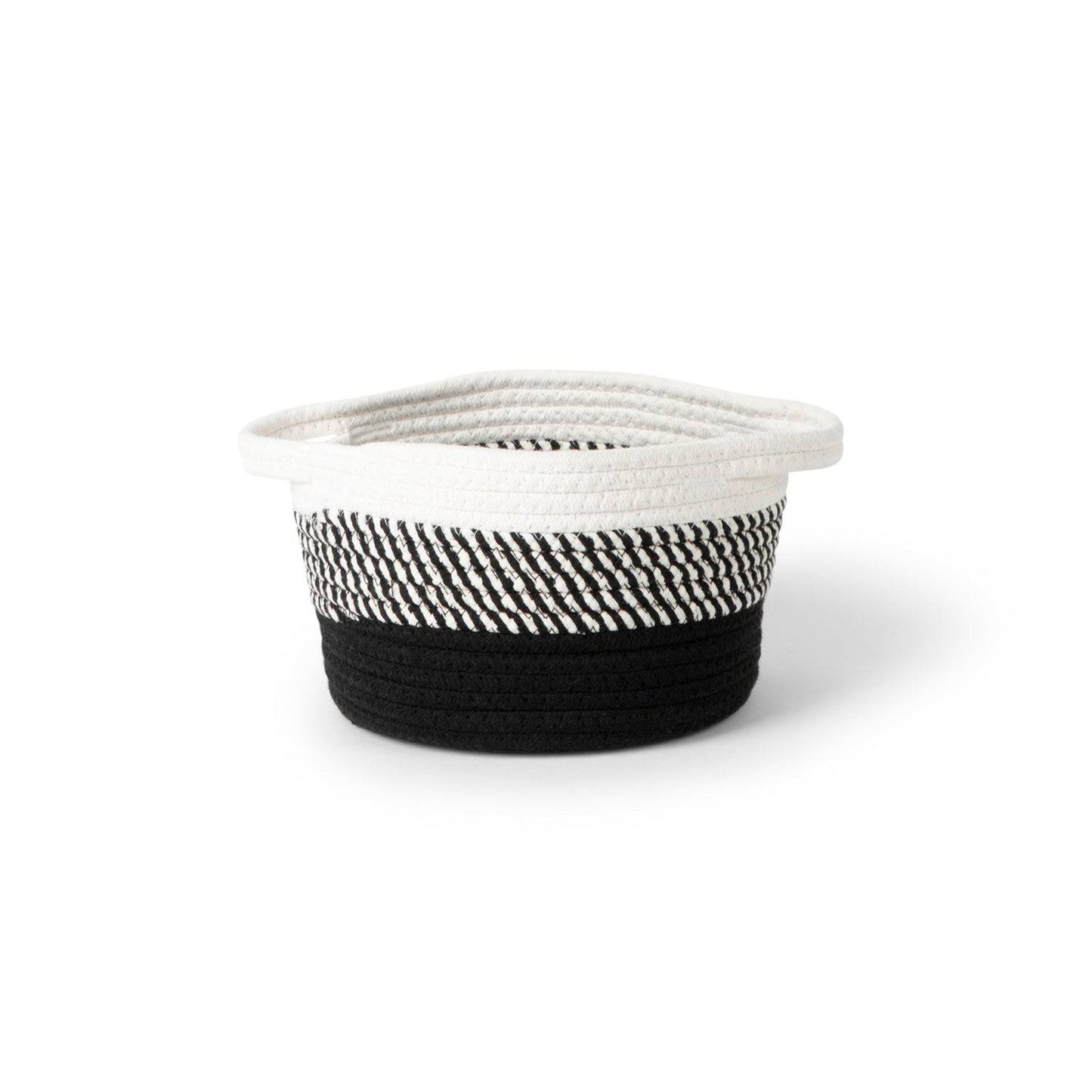 Black Ombré Cotton Storage Basket
