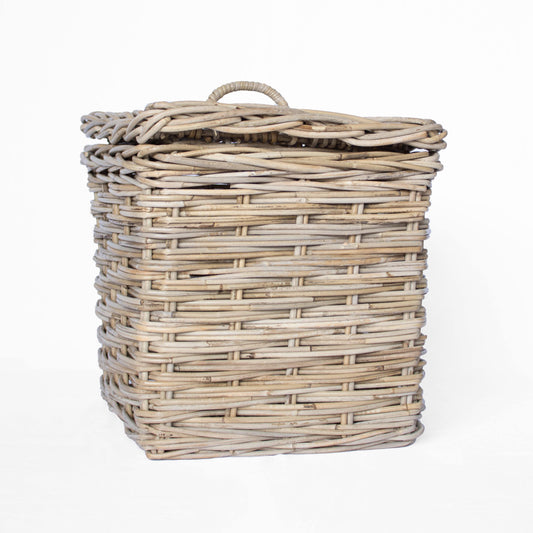 Rattan Square Basket with Lid