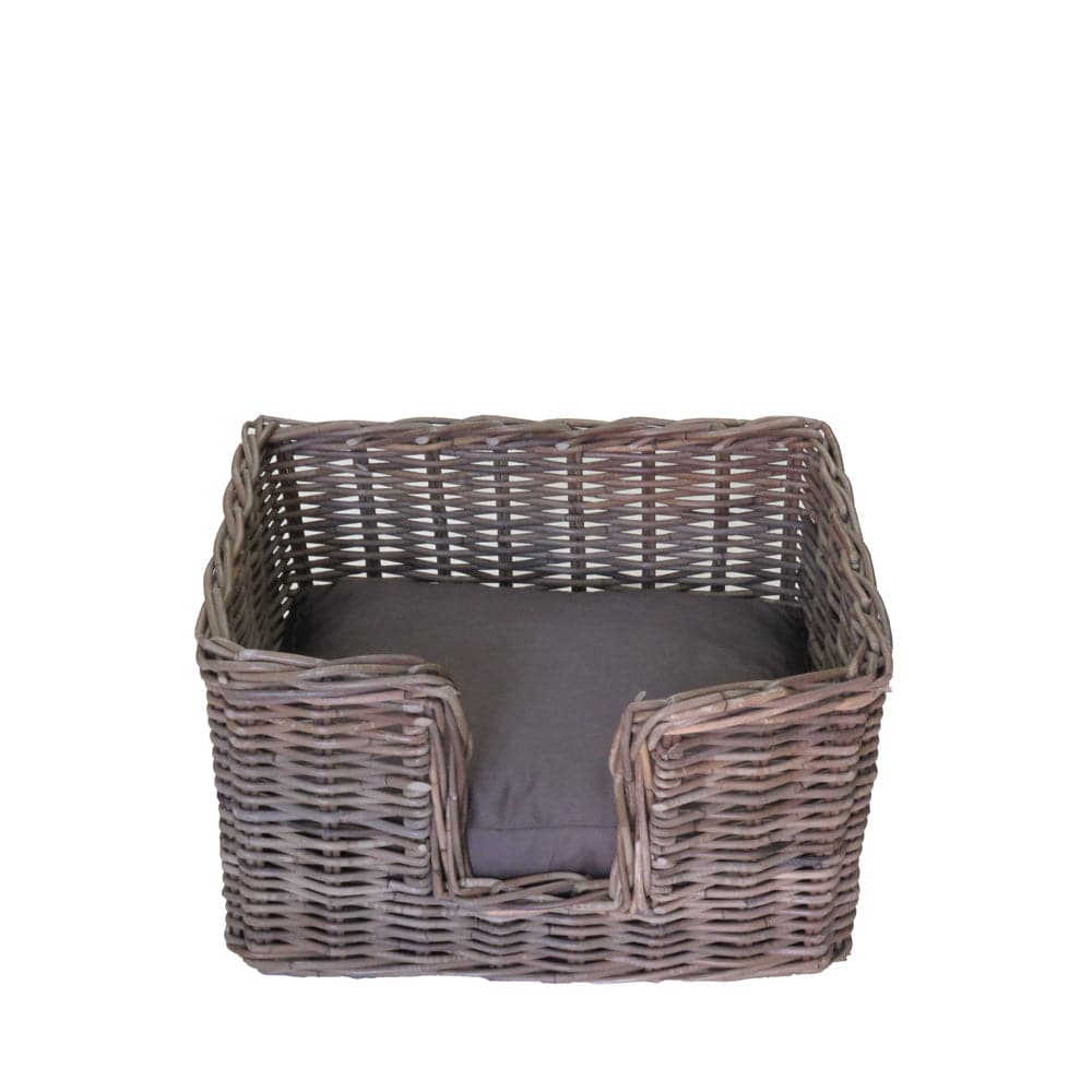 Rattan Pet Bed with Pillow