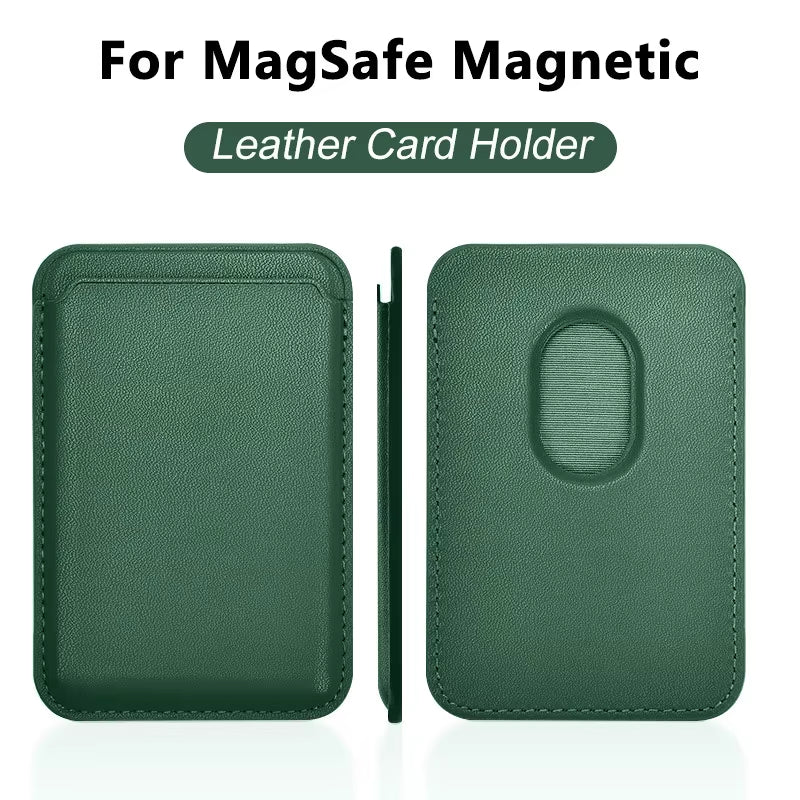 Luxury for Magsafe Magnetic Leather Wallet Case for Iphone 13 17 16 14 Pro Max 15Pro S25 Card Holder Phone Bag Cover Accessories