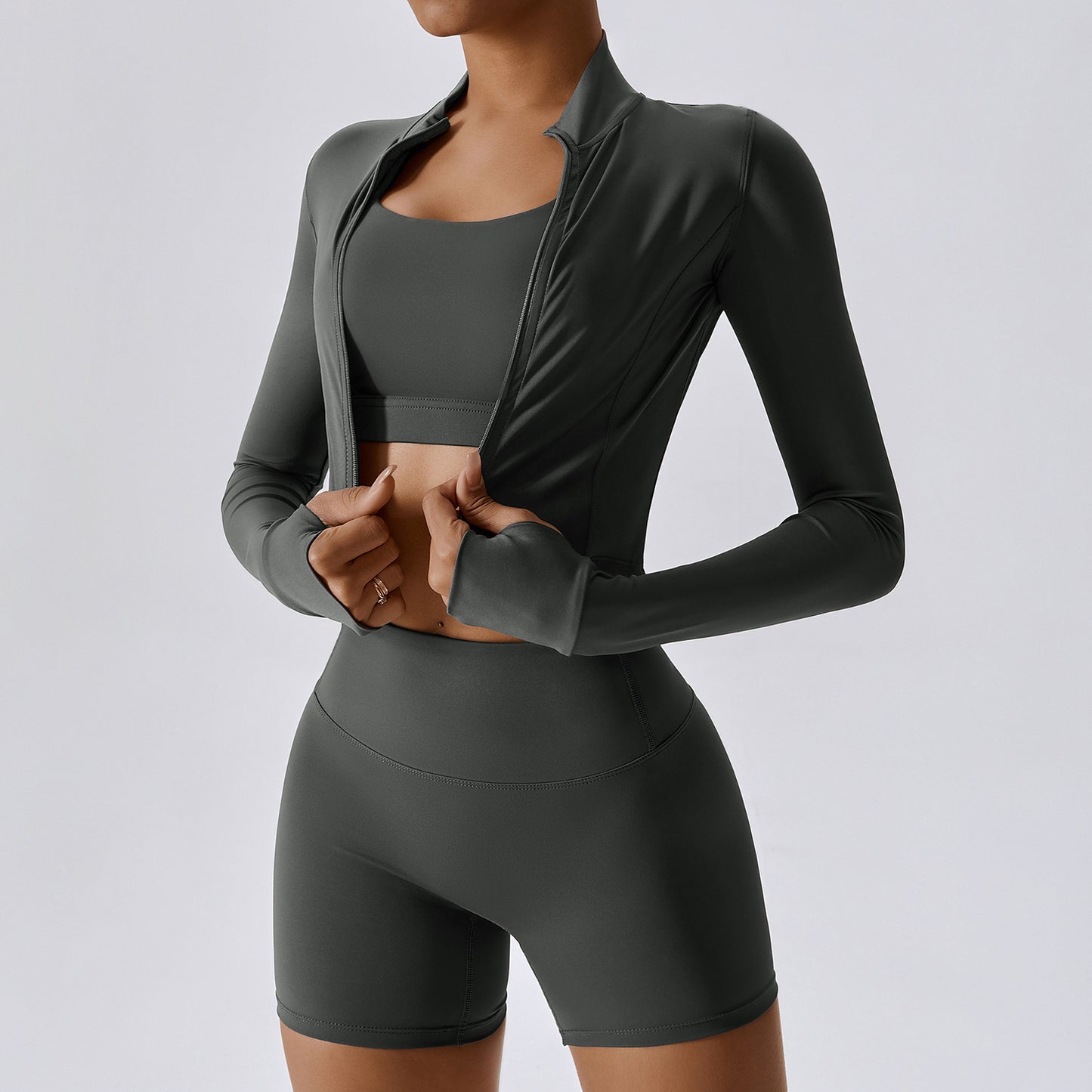 Outdoor Sports Skinny Yoga Suit – 3-Piece Activewear Set