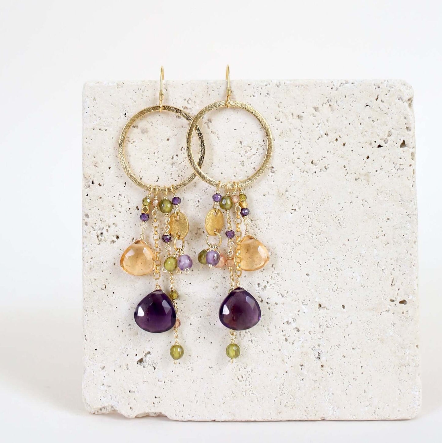 Iolite & Aquamarine Ammil Earrings